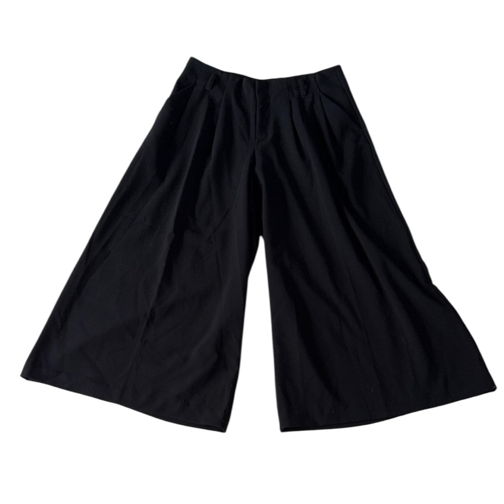 Maeve Anthropologie Wide-Leg Black Culottes Pants Size 0
